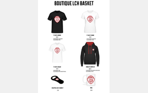 La boutique du LCH Basket est ouverte !