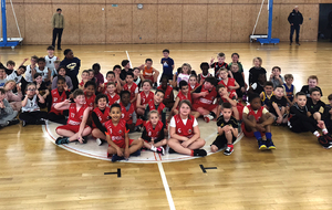 Des paniers à la pelle au plateau U9 d'Aplemont !