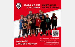 STAGE U9-U11 D'OCTOBRE