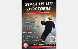 STAGE U9-U11 D'OCTOBRE