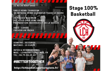 Les inscriptions pour le stage du mois d'août sont ouvertes !