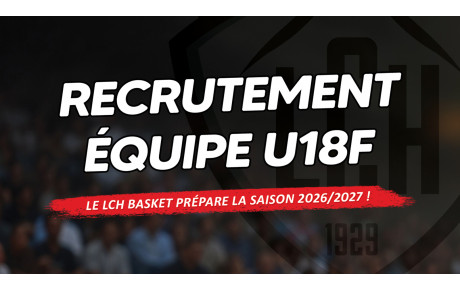Notre équipe U18F recrute !